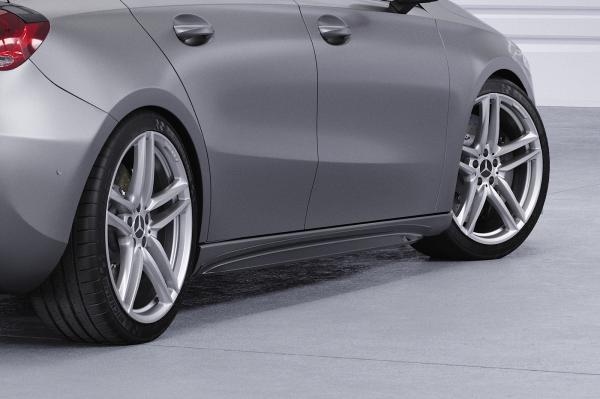 CSR Seitenschweller mit ABE für Mercedes-Benz A-Klasse (W177) SS527-G Glossy schwarz Hochglanz (keine Lackierung erforderlich)