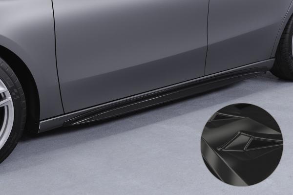 CSR Seitenschweller mit ABE für Mercedes-Benz A-Klasse (W177) SS527-G Glossy schwarz Hochglanz (keine Lackierung erforderlich)