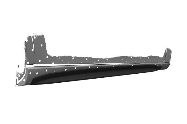 CSR Seitenschweller mit ABE für Mercedes-Benz A-Klasse (W177) SS527-G Glossy schwarz Hochglanz (keine Lackierung erforderlich)