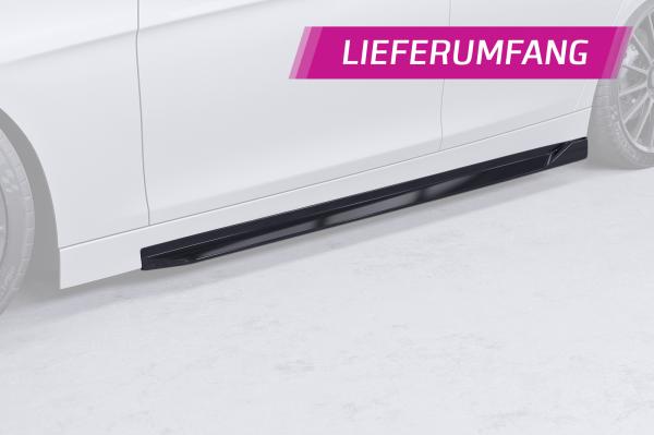 CSR Seitenschweller mit ABE für BMW 3er F30 / F31 SS529-C Carbon Look Hochglanz (keine Lackierung erforderlich)
