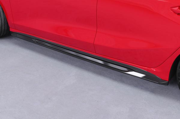 CSR Seitenschweller mit ABE für Audi A3 S-Line / S3 (8Y) SS532-G Glossy schwarz Hochglanz (keine Lackierung erforderlich)