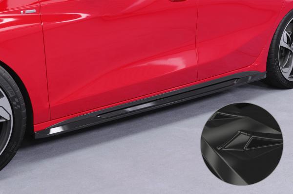 CSR Seitenschweller mit ABE für Audi A3 S-Line / S3 (8Y) SS532-G Glossy schwarz Hochglanz (keine Lackierung erforderlich)