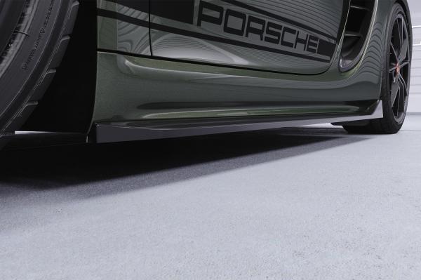 CSR Seitenschweller mit ABE für Porsche 718 Boxster / Cayman (Typ 982) SS533-S strukturiert schwarz matt (keine Lackierung erforderlich)