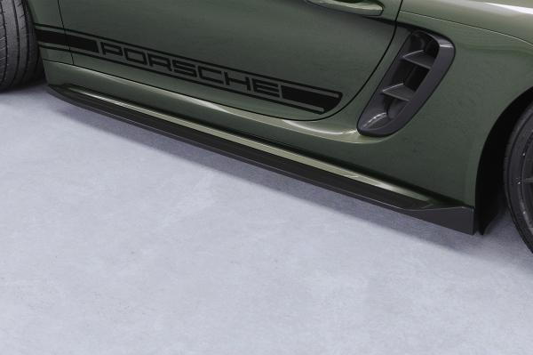 CSR Seitenschweller mit ABE für Porsche 718 Boxster / Cayman (Typ 982) SS533-S strukturiert schwarz matt (keine Lackierung erforderlich)