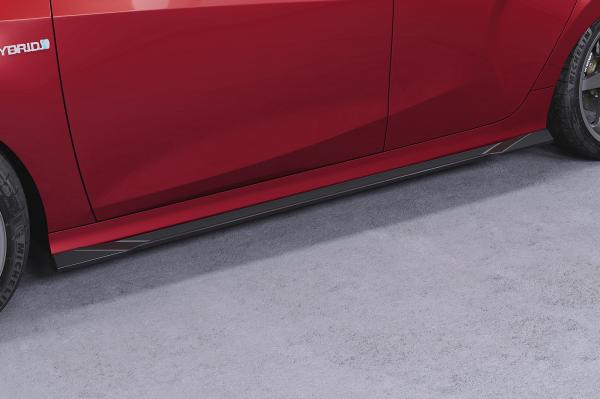 CSR Seitenschweller mit ABE für Toyota Yaris 4 (XP21) SS534-S strukturiert schwarz matt (keine Lackierung erforderlich)