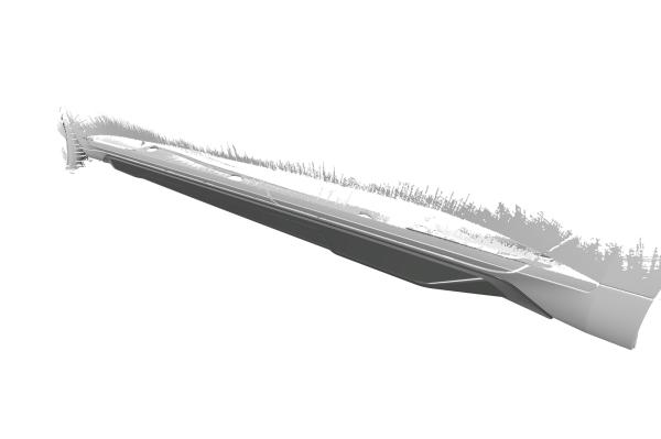 CSR Seitenschweller mit ABE für VW Arteon (Typ 3H) SS535-G Glossy schwarz Hochglanz (keine Lackierung erforderlich)