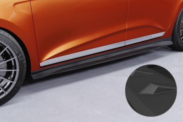 CSR Seitenschweller mit ABE für Renault Clio 5 SS536-S strukturiert schwarz matt (keine Lackierung erforderlich)