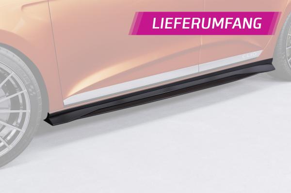 CSR Seitenschweller mit ABE für Renault Clio 5 SS536-G Glossy schwarz Hochglanz (keine Lackierung erforderlich)