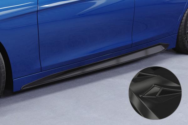 CSR Seitenschweller mit ABE für BMW 3er F30 / F31 SS537-G Glossy schwarz Hochglanz (keine Lackierung erforderlich)