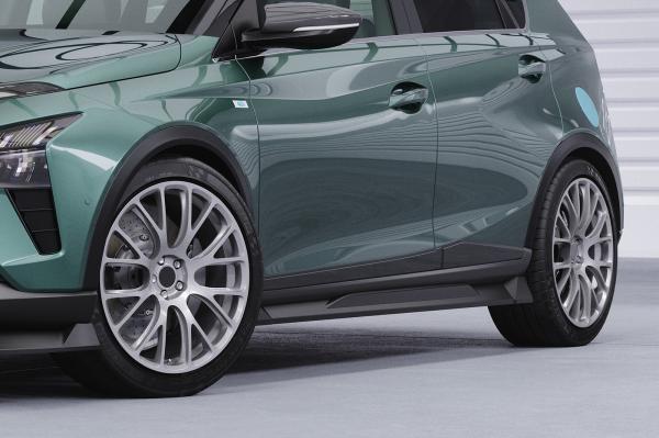 CSR Seitenschweller mit ABE für Hyundai Bayon SS540-S strukturiert schwarz matt (keine Lackierung erforderlich)