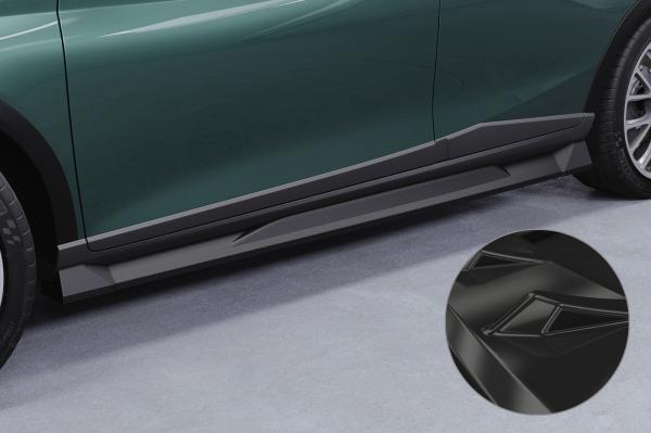 CSR Seitenschweller mit ABE für Hyundai Bayon SS540-G Glossy schwarz Hochglanz (keine Lackierung erforderlich)