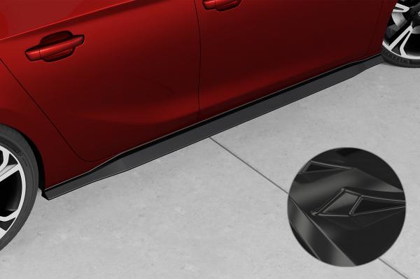 CSR Seitenschweller mit ABE für Opel Corsa F SS541-G Glossy schwarz Hochglanz (keine Lackierung erforderlich)