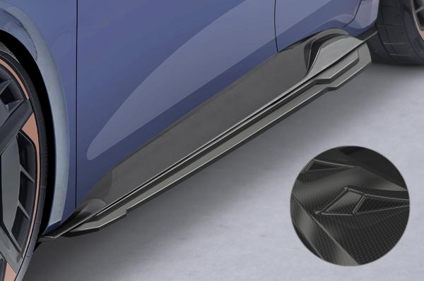 CSR Seitenschweller mit ABE für Cupra Born SS542-C Carbon Look Hochglanz (keine Lackierung erforderlich)