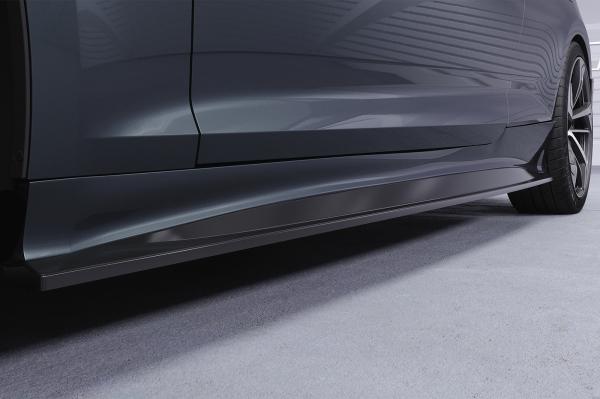 CSR Seitenschweller mit ABE für Audi A5 (F5) Coupe / Cabrio SS548-G Glossy schwarz Hochglanz (keine Lackierung erforderlich)