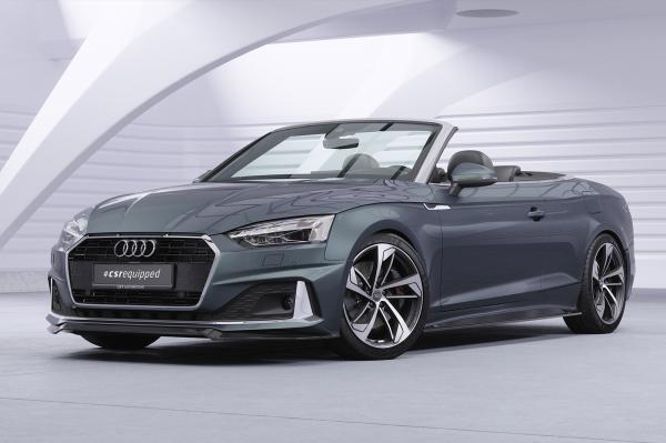 CSR Seitenschweller mit ABE für Audi A5 (F5) Coupe / Cabrio SS548-G Glossy schwarz Hochglanz (keine Lackierung erforderlich)