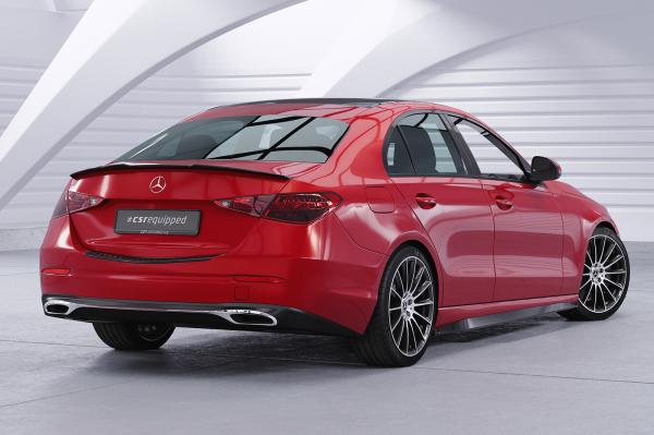 CSR Seitenschweller mit ABE für Mercedes Benz C-Klasse W206 / S206 SS552-G Glossy schwarz Hochglanz (keine Lackierung erforderlich)