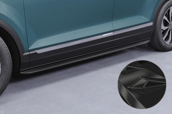 CSR Seitenschweller mit ABE für VW T-Roc (A1) SS556-G Glossy schwarz Hochglanz (keine Lackierung erforderlich)