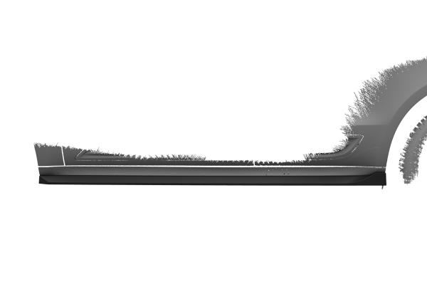 CSR Seitenschweller mit ABE für Porsche Macan (Typ 95B) (2.Facelift) SS558-G Glossy schwarz Hochglanz (keine Lackierung erforderlich)