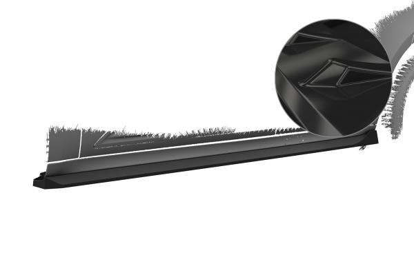 CSR Seitenschweller mit ABE für Porsche Macan (Typ 95B) (2.Facelift) SS558-G Glossy schwarz Hochglanz (keine Lackierung erforderlich)