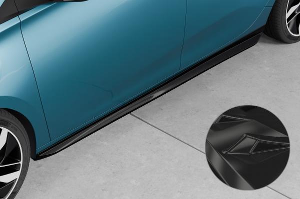 CSR Seitenschweller mit ABE für Renault Zoe SS561-G Glossy schwarz Hochglanz (keine Lackierung erforderlich)