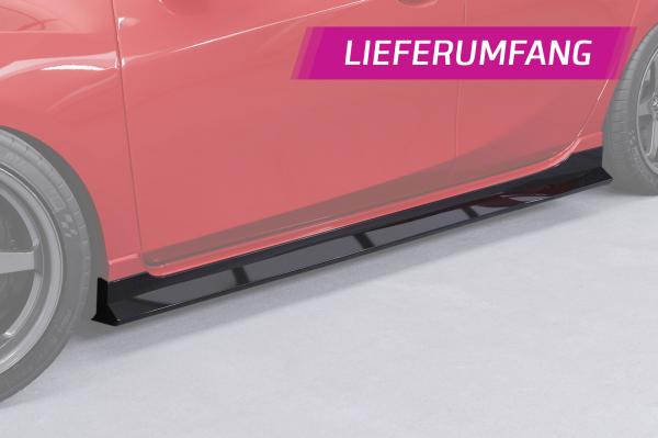 CSR Seitenschweller mit ABE für Mazda 3 (Typ BL) MPS SS563-S strukturiert schwarz matt (keine Lackierung erforderlich)
