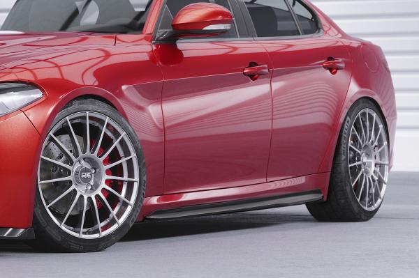 CSR Seitenschweller mit ABE für Alfa Romeo Giulia (Typ 952) SS567-C Carbon Look Hochglanz (keine Lackierung erforderlich)