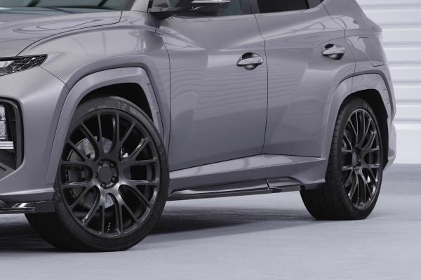 CSR Seitenschweller mit ABE für Hyundai Tucson 4 (NX4) N-Line SS570-S strukturiert schwarz matt (keine Lackierung erforderlich)