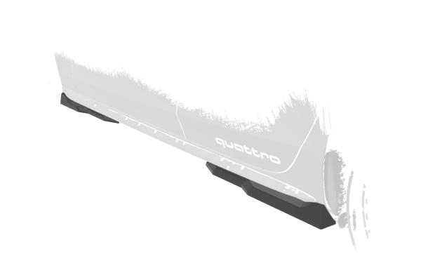 CSR Seitenschweller mit ABE für Audi A4 / S4 B8 (Typ 8K) SS571-S strukturiert schwarz matt (keine Lackierung erforderlich)