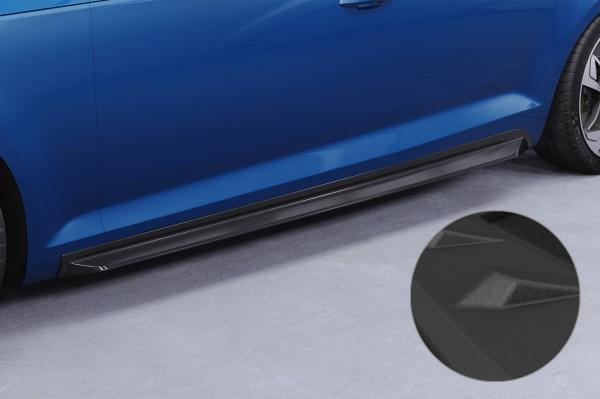 CSR Seitenschweller mit ABE für Audi A4 B9 (Typ 8W) SS572-S strukturiert schwarz matt (keine Lackierung erforderlich)