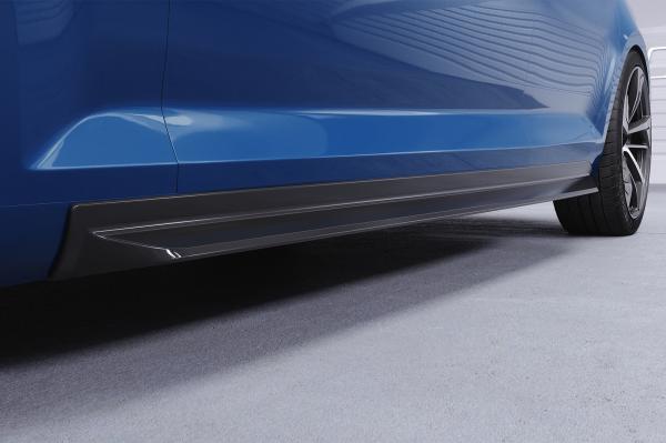 CSR Seitenschweller mit ABE für Audi A4 B9 (Typ 8W) SS572-C Carbon Look Hochglanz (keine Lackierung erforderlich)