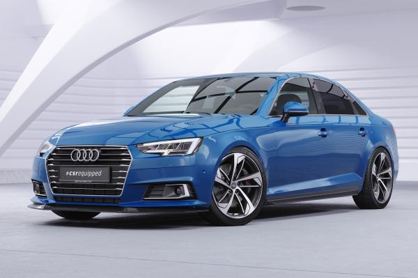 CSR Seitenschweller mit ABE für Audi A4 B9 (Typ 8W) SS572-C Carbon Look Hochglanz (keine Lackierung erforderlich)