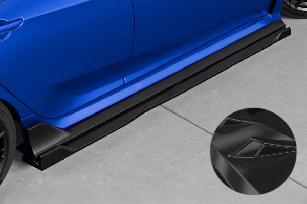 CSR Seitenschweller mit ABE für Honda Civic Type R FK8 SS573-G Glossy schwarz Hochglanz (keine Lackierung erforderlich)