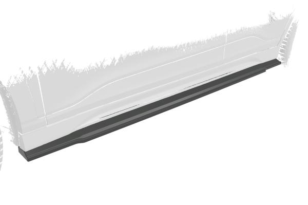 CSR Seitenschweller mit ABE für Hyundai Kona (1.Gen) N/N-Line SS577-S strukturiert schwarz matt (keine Lackierung erforderlich)