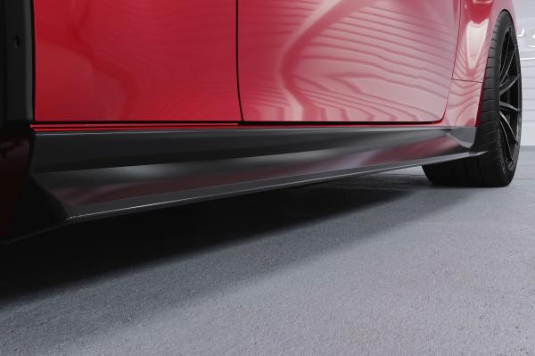 CSR Seitenschweller mit ABE für Nissan 370Z (Z34) SS579-G Glossy schwarz Hochglanz (keine Lackierung erforderlich)