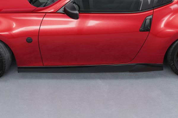 CSR Seitenschweller mit ABE für Nissan 370Z (Z34) SS579-G Glossy schwarz Hochglanz (keine Lackierung erforderlich)