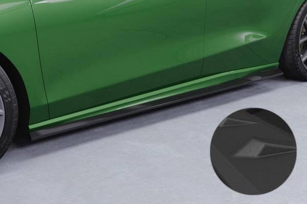 CSR Seitenschweller mit ABE für Ford Focus MK4 ST / ST-Line SS580-S strukturiert schwarz matt (keine Lackierung erforderlich)