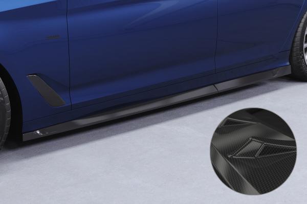 CSR Seitenschweller mit ABE für BMW 5er G31 Touring SS582-C Carbon Look Hochglanz (keine Lackierung erforderlich)