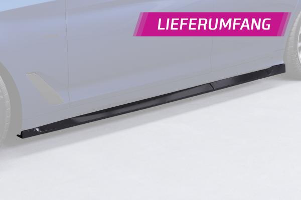 CSR Seitenschweller mit ABE für BMW 5er G31 Touring SS582-G Glossy schwarz Hochglanz (keine Lackierung erforderlich)