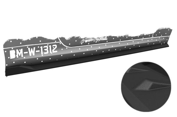 CSR Seitenschweller mit ABE für BMW 6er E63 / E64 SS586-S Strukturiert schwarz matt (keine Lackierung erforderlich)