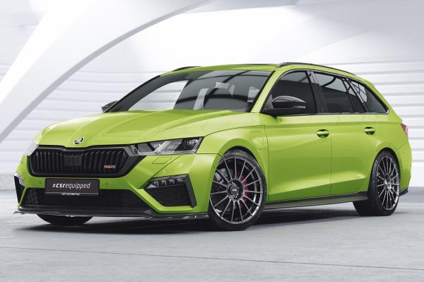 CSR Seitenschweller mit ABE für Skoda Octavia 4 SS587-G Glossy schwarz Hochglanz (keine Lackierung erforderlich)