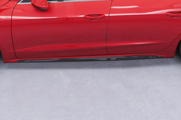 CSR Seitenschweller mit ABE für Audi A7 C8 S-Line / S7 C8 (Typ 4K/F2) SS591-C Carbon Look Hochglanz (keine Lackierung erforderlich)
