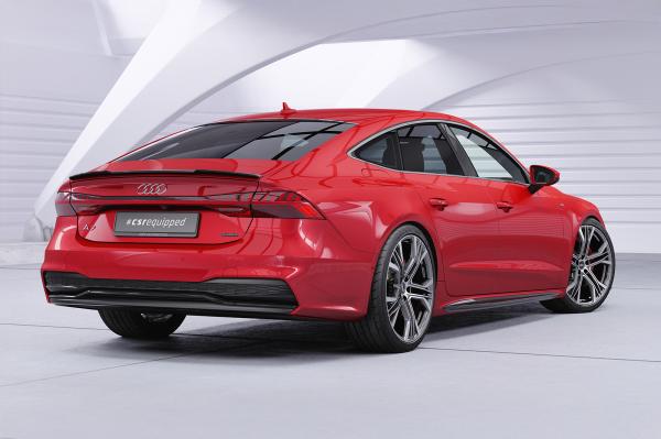 CSR Seitenschweller mit ABE für Audi A7 C8 S-Line / S7 C8 (Typ 4K/F2) SS591-C Carbon Look Hochglanz (keine Lackierung erforderlich)