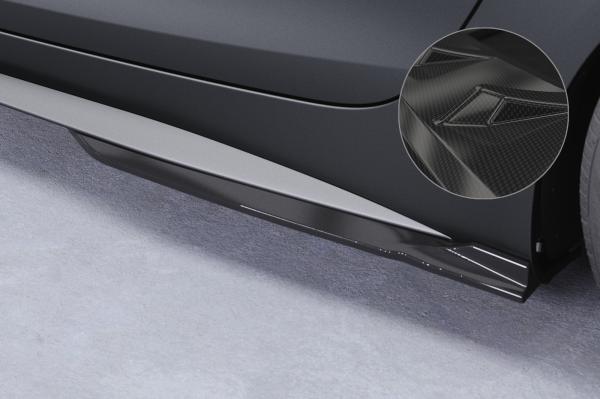 CSR Seitenschweller mit ABE für Mercedes Benz AMG GT (190) SS597-C Carbon Look Hochglanz (keine Lackierung erforderlich)