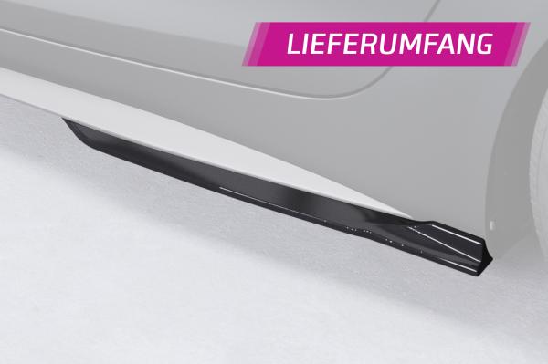 CSR Seitenschweller mit ABE für Mercedes Benz AMG GT (190) SS597-C Carbon Look Hochglanz (keine Lackierung erforderlich)