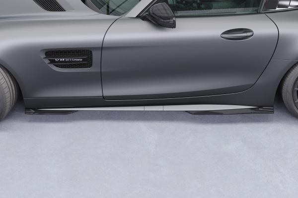 CSR Seitenschweller mit ABE für Mercedes Benz AMG GT (190) SS598-S Strukturiert schwarz matt (keine Lackierung erforderlich)