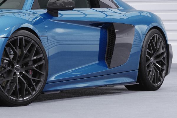 CSR Seitenschweller mit ABE für Audi R8 (Typ 4S) SS599-S Strukturiert schwarz matt (keine Lackierung erforderlich)