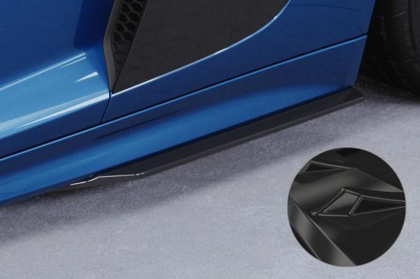 CSR Seitenschweller mit ABE für Audi R8 (Typ 4S) SS600-G Glossy schwarz Hochglanz (keine Lackierung erforderlich)