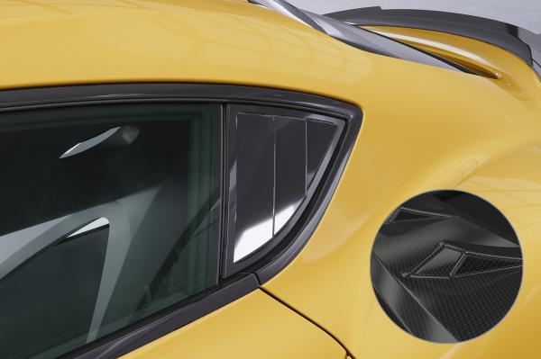 CSR Seitenscheibenblenden mit ABE für Toyota GR Supra (A90) SSB001-C Carbon Look Hochglanz (keine Lackierung erforderlich)