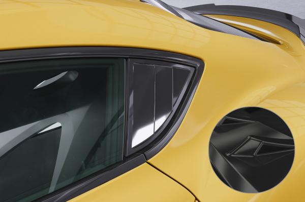 CSR Seitenscheibenblenden mit ABE für Toyota GR Supra (A90) SSB001-G Glossy schwarz Hochglanz (keine Lackierung erforderlich)