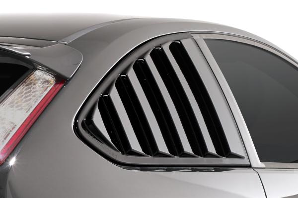 CSR Seitenscheibenblenden mit ABE für Ford Focus MK2 3-Türer SSB002-L Lackierung erforderlich (unlackiert roh)